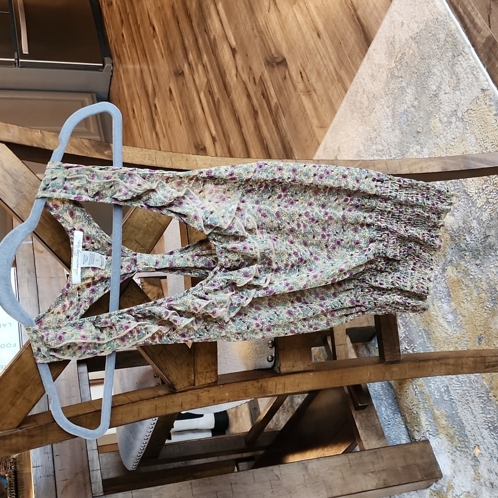 American Rag tank blouse women's size small floral print